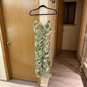 Astr Green Palermo Floral Bodycon Dress